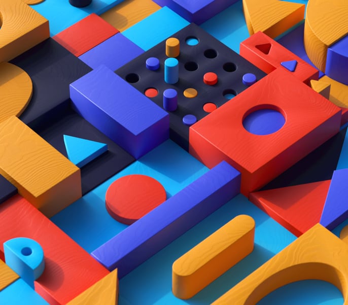 Colorful abstract representation of Web 3.0